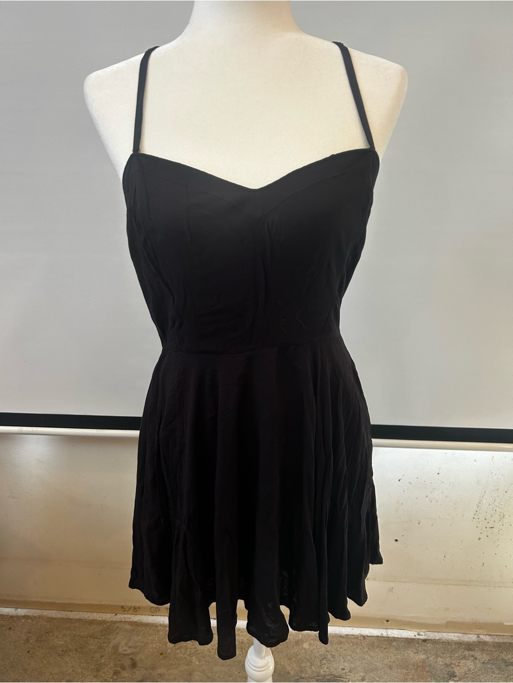 Talula Black Spaghetti-Strap Mini Dress